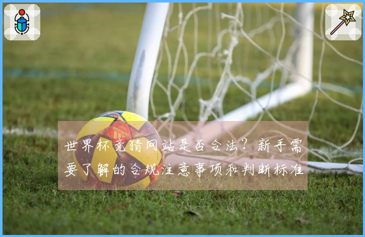 世界杯竞猜网站是否合法？新手需要了解的合规注意事项和判断标准