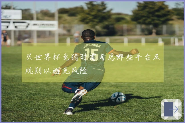 买世界杯竞猜时需考虑哪些平台及规则以避免风险